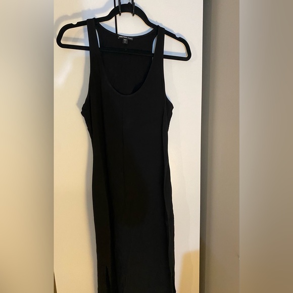James Perse Black Long Dress with Slit - Picture 2 of 3